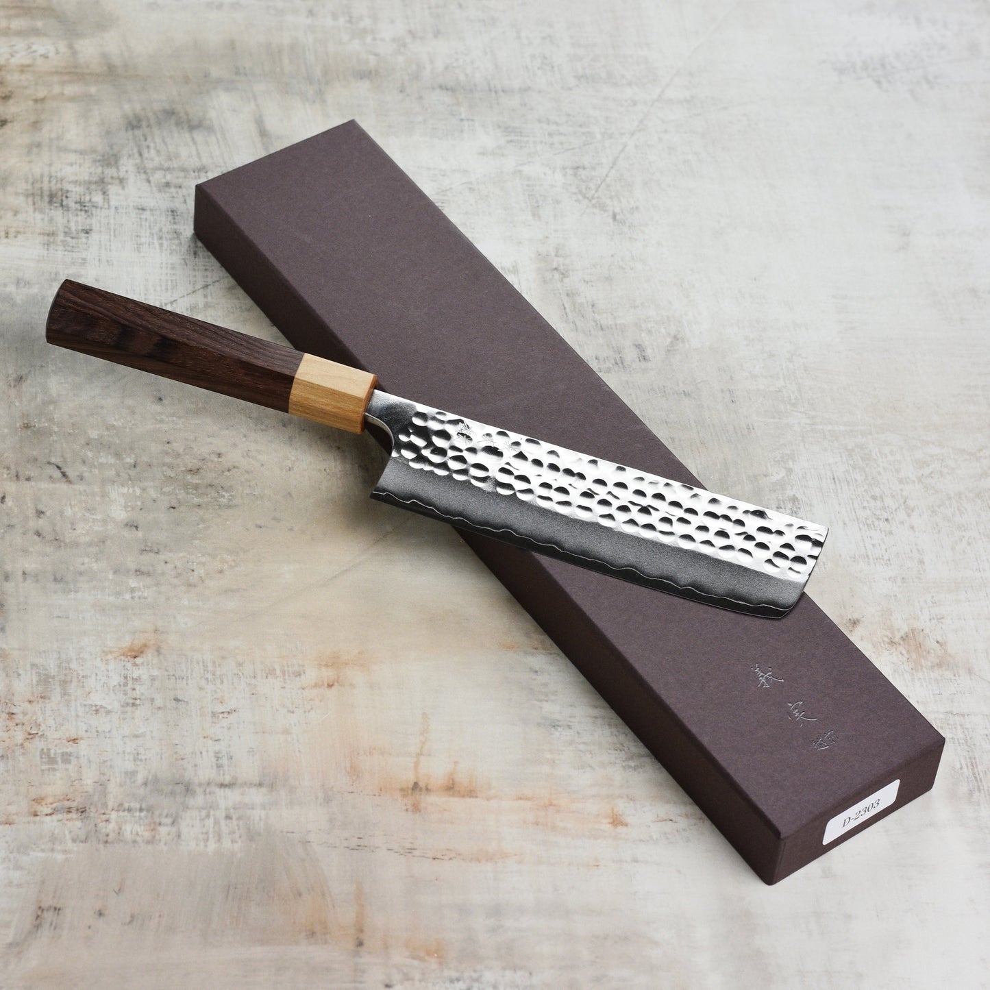 Yoshimi Kato Forged Ginsan Stainless Clad 6.5" Nakiri