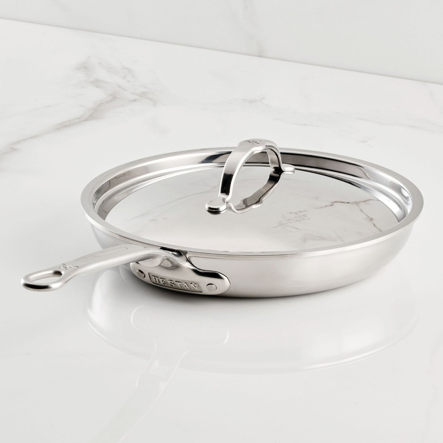 Hestan ProBond Luxe 11" Stainless Steel Skillet with Lid
