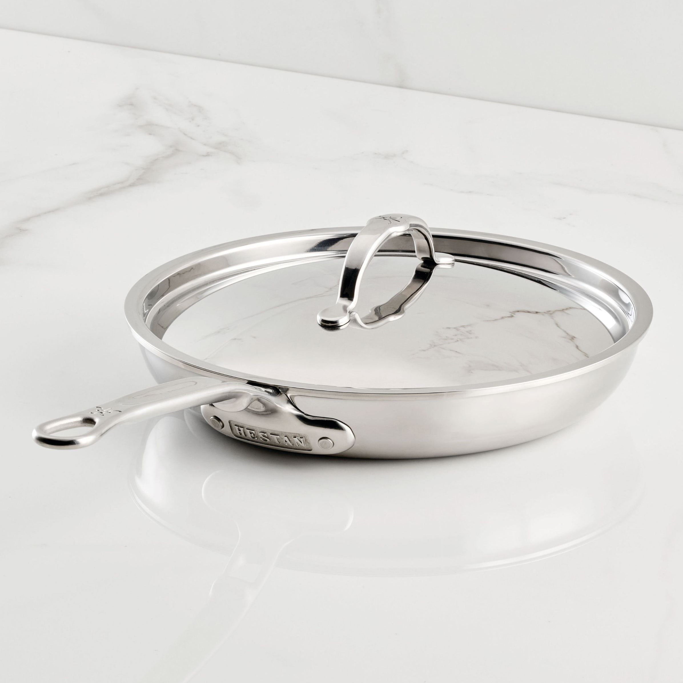 Hestan ProBond Luxe 11" Stainless Steel Skillet with Lid