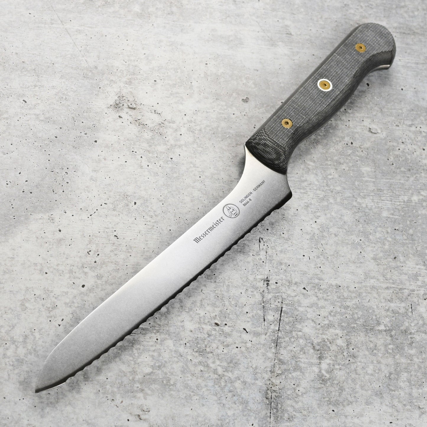 Messermeister Custom Micarta 8" Offset Bread Knife