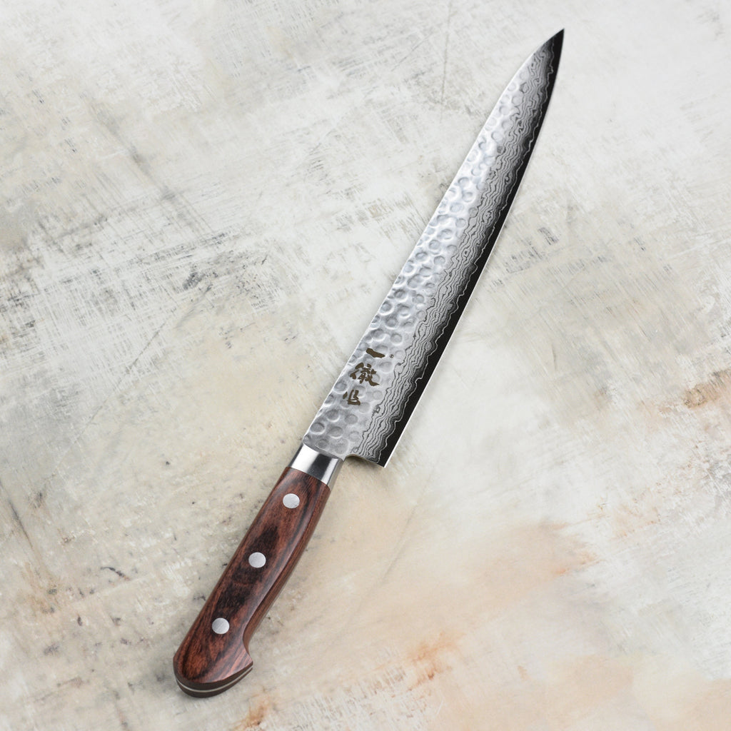 Ittetsu VG10 Hammered Damascus 9.4" Sujihiki