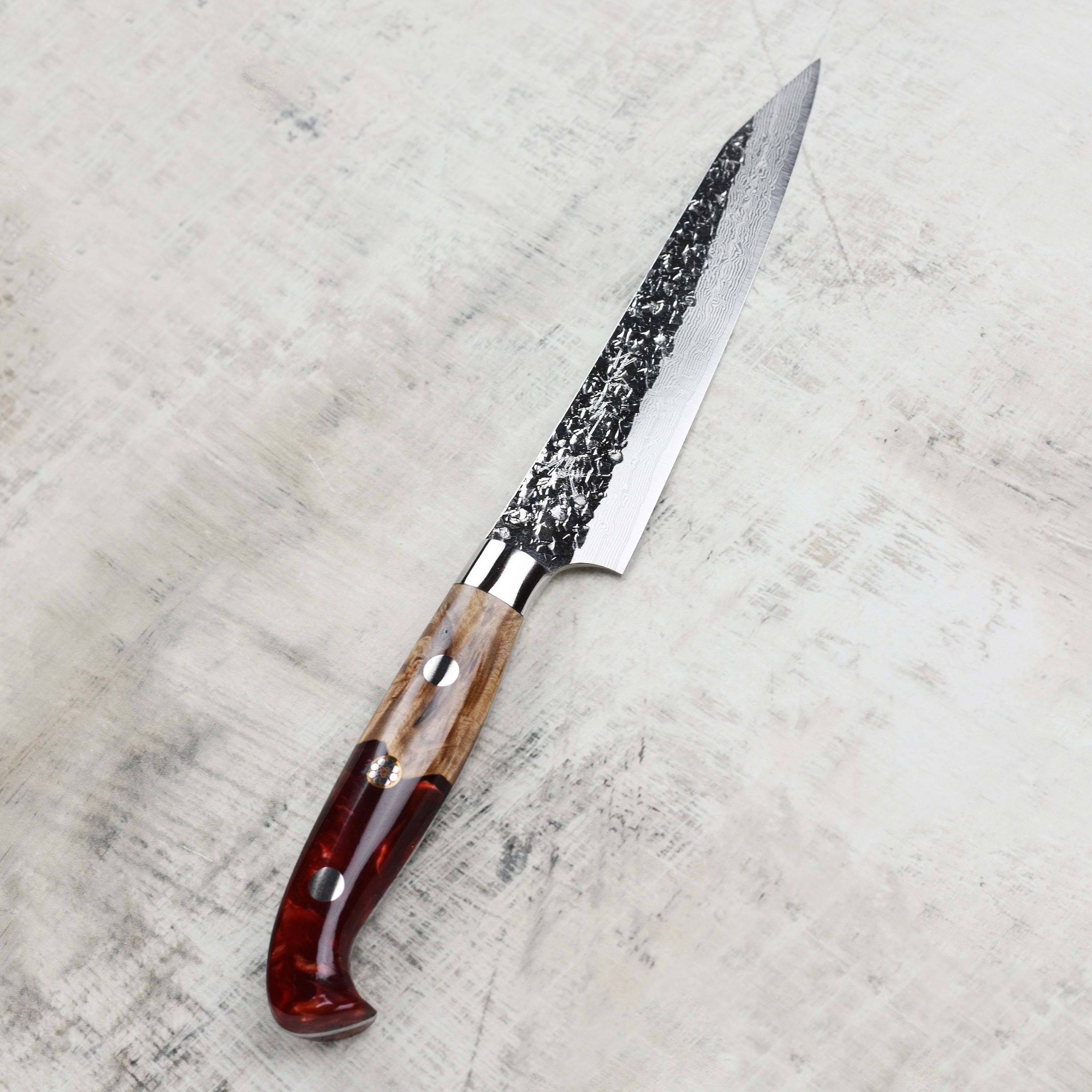 Kurosaki Shizuku Forged SG2 Damascus 5.1" Petty with Saya