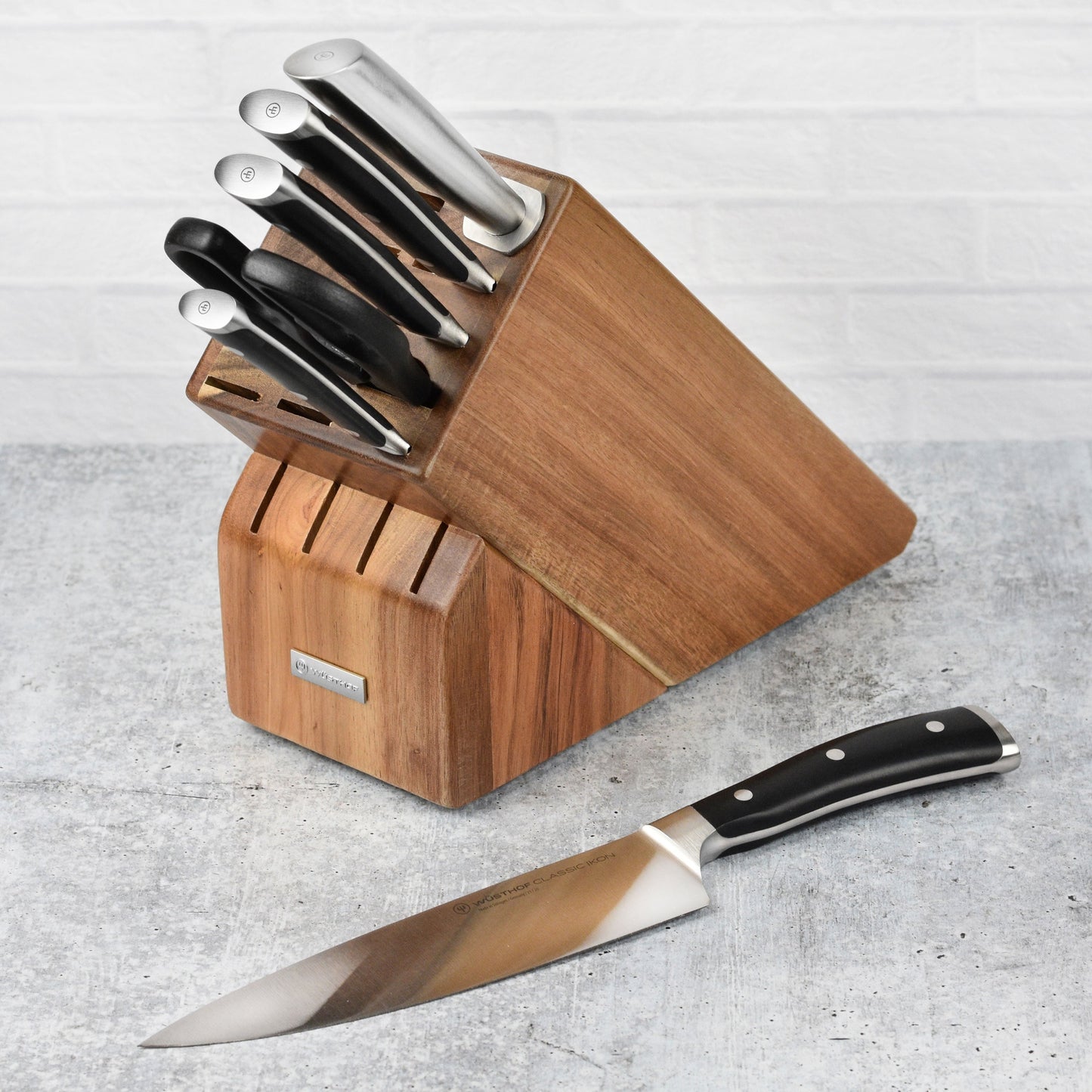 Wusthof Classic Ikon 7 Piece Acacia Knife Block Set