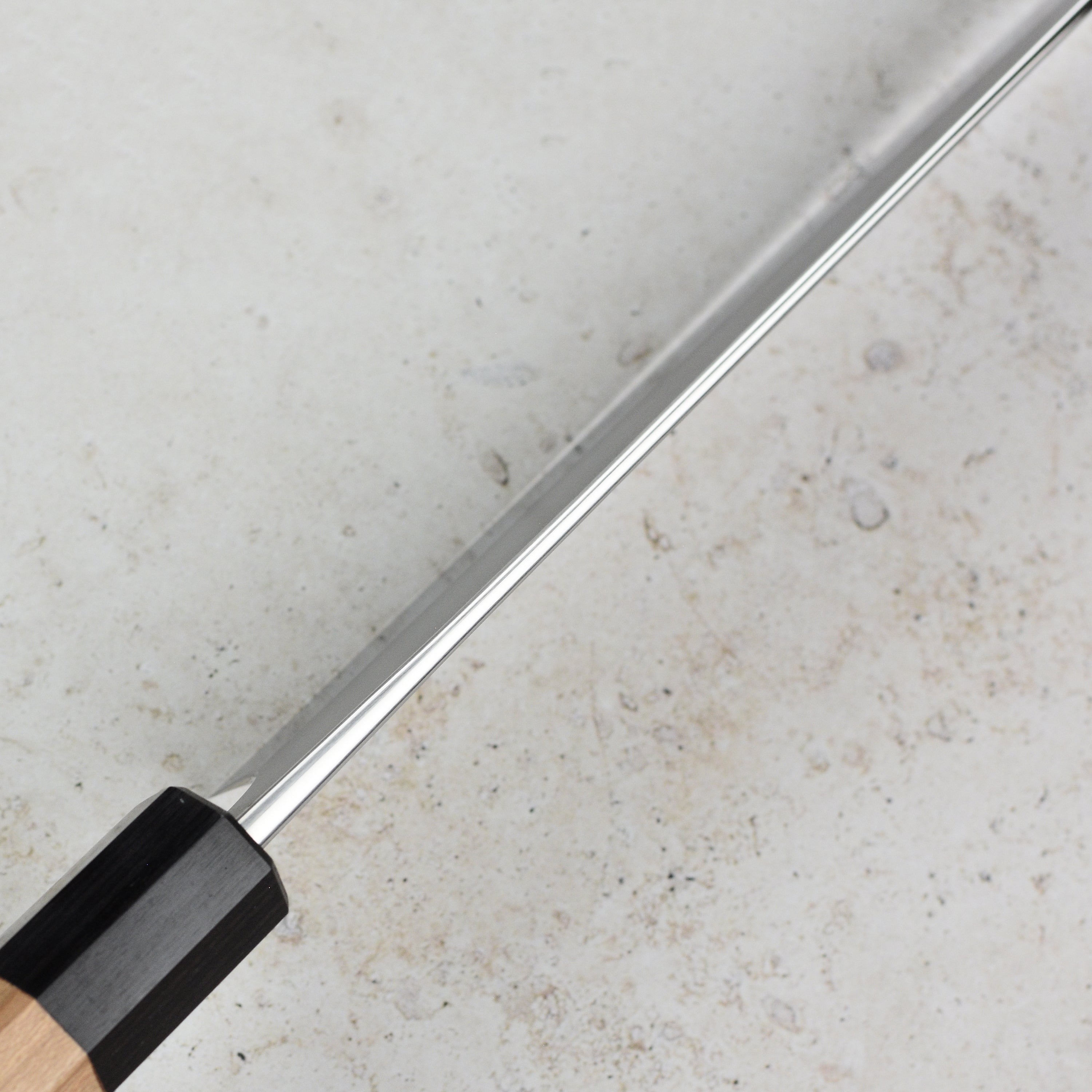 Yoshimi Kato Ginsan Nashiji Stainless Clad 6.7" Bunka