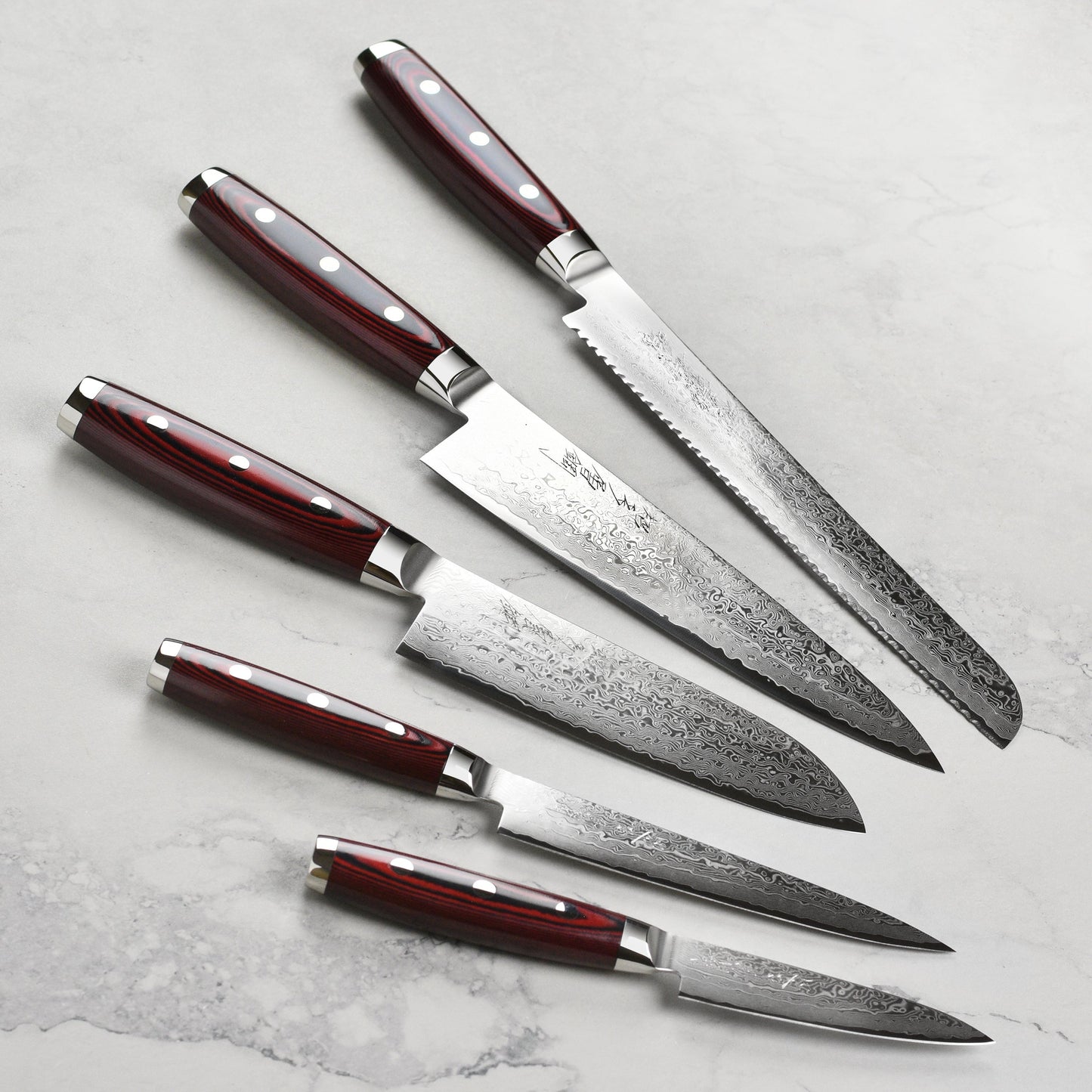 Yaxell Super Gou SG2 7 Piece Knife Block Set
