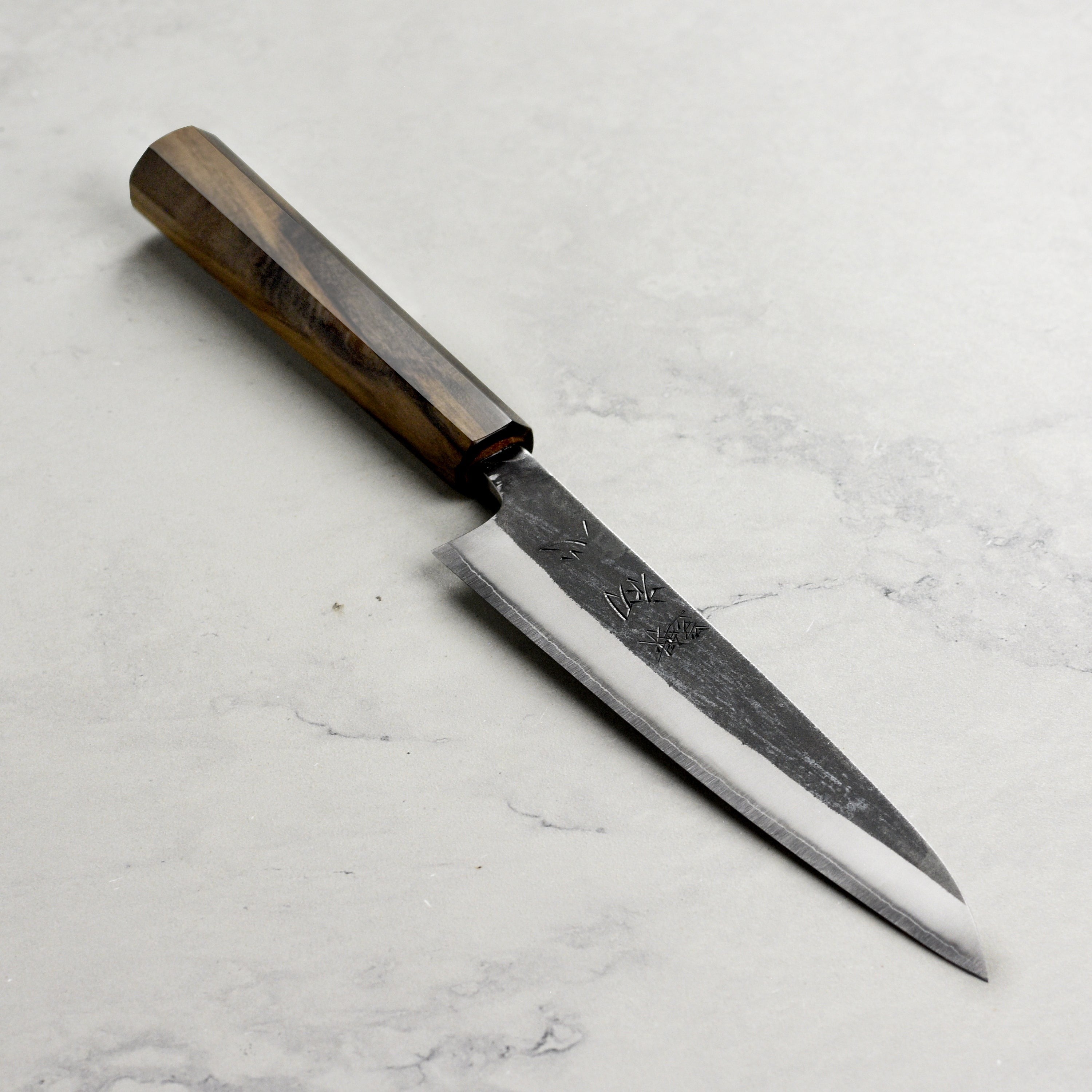Hatsukokoro Kurokaze Shirogami #2 Kurouchi Stainless Clad 5.9" Petty