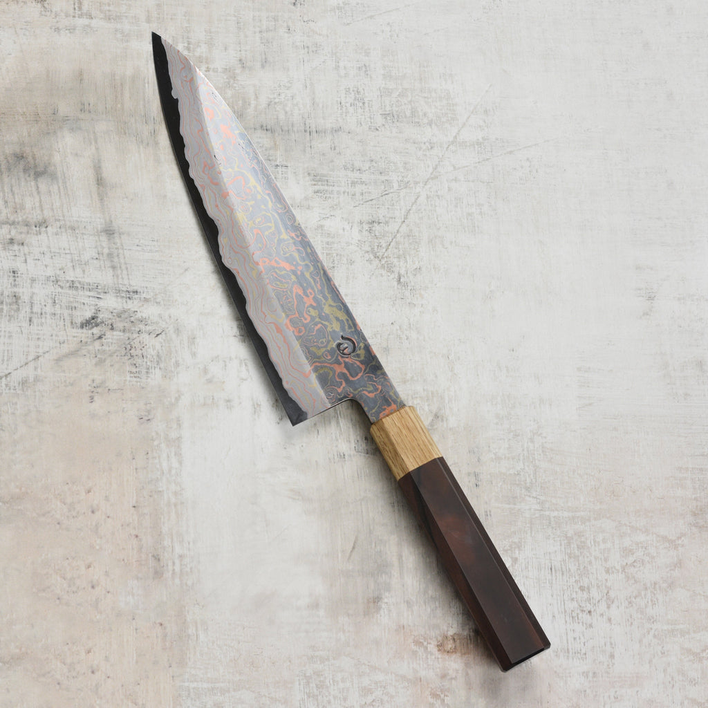 Hinoura Aogami #2 Colored Damascus 8.25" Gyuto