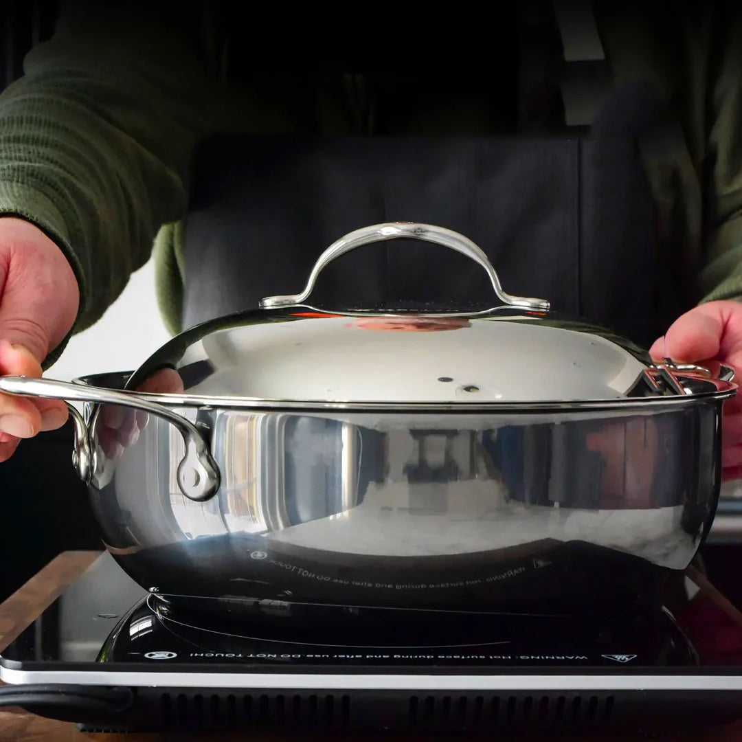Hestan NanoBond 5-quart Titanium Stainless Steel Dutch Oven