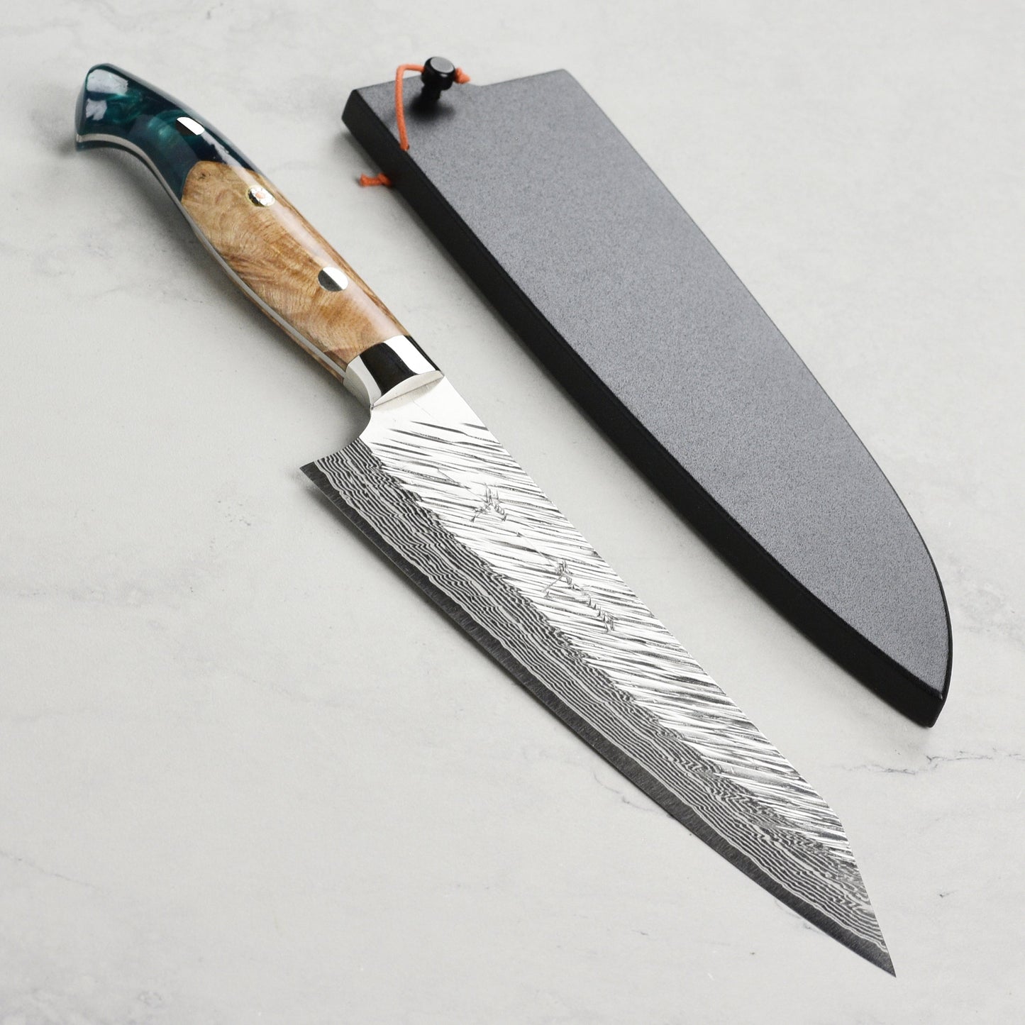 Kurosaki Fujin Forged SG2 Damascus 7" Gyuto with Saya