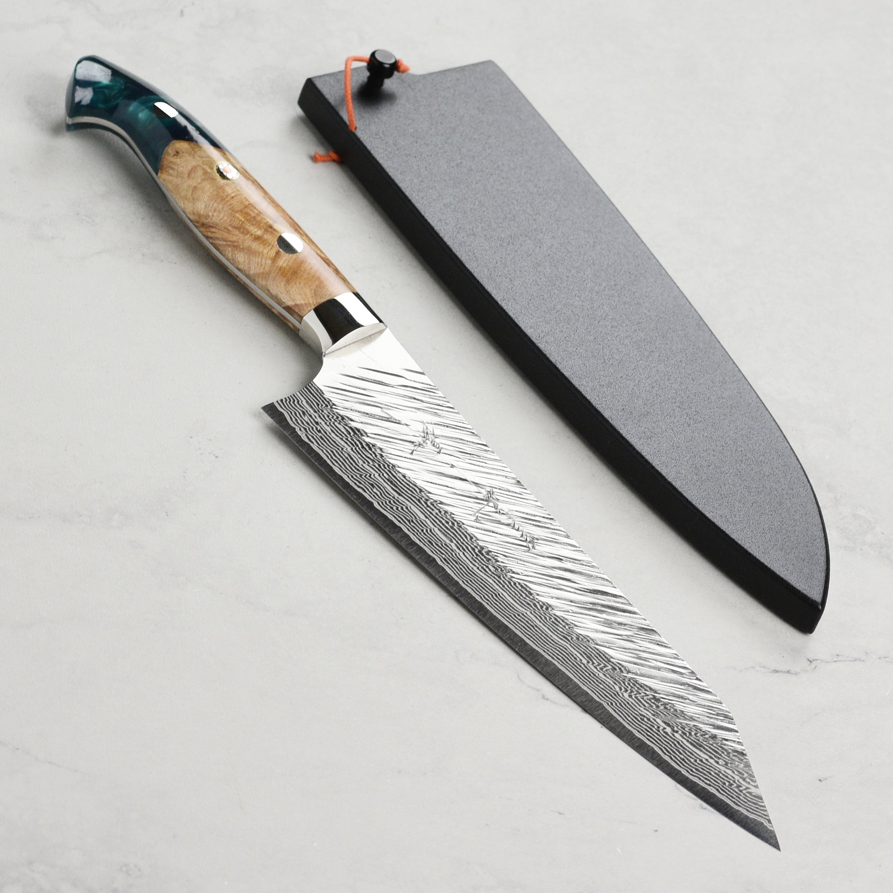 Kurosaki Fujin Forged SG2 Damascus 7" Gyuto with Saya