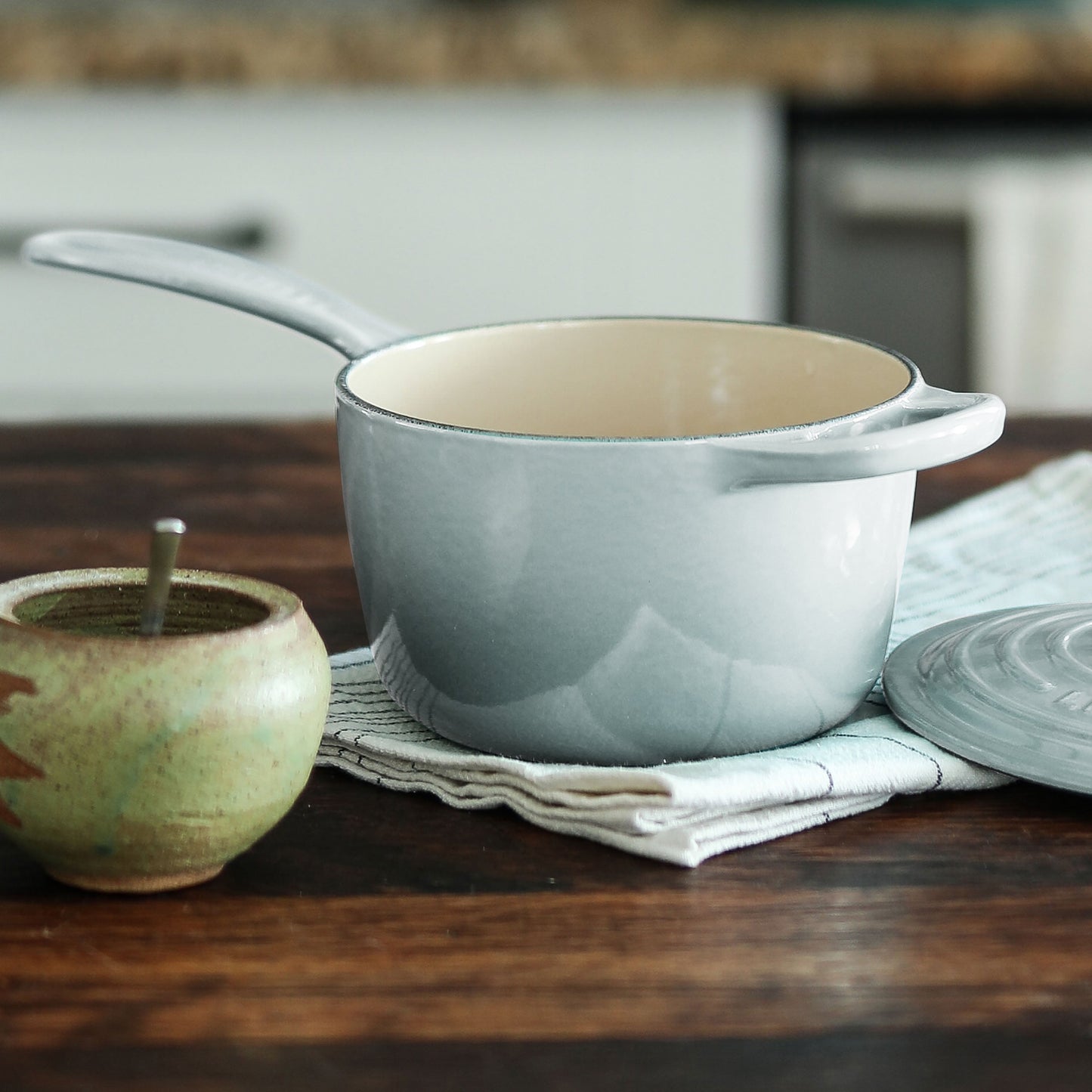 Le Creuset Signature Cast Iron 2.25-quart Sea Salt Saucepan