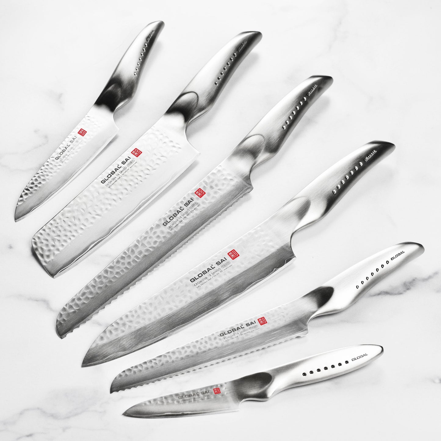 Global Sai 7 Piece Knife Block Set