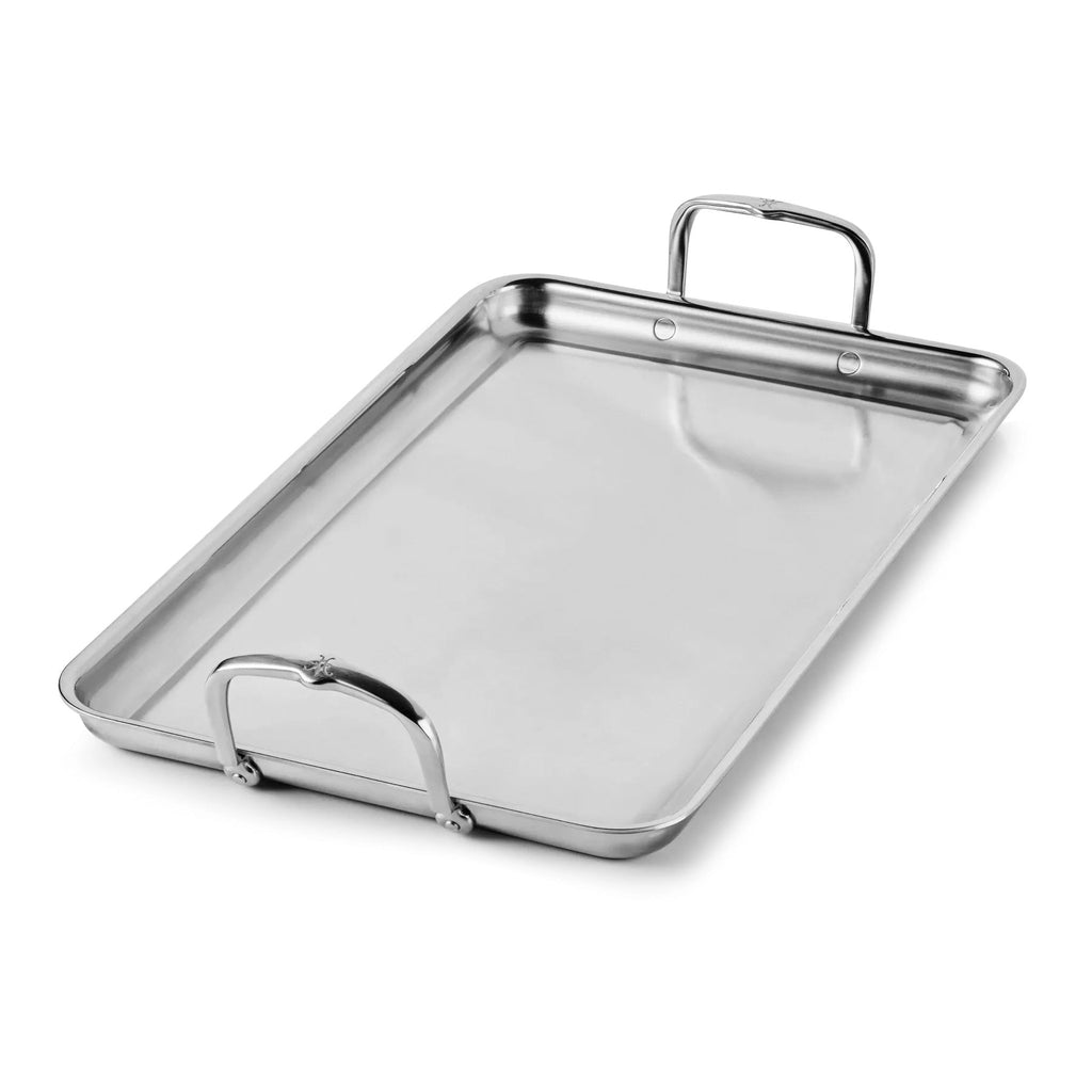 Hestan Tri-Ply Double Burner Griddle, 21" x 13"