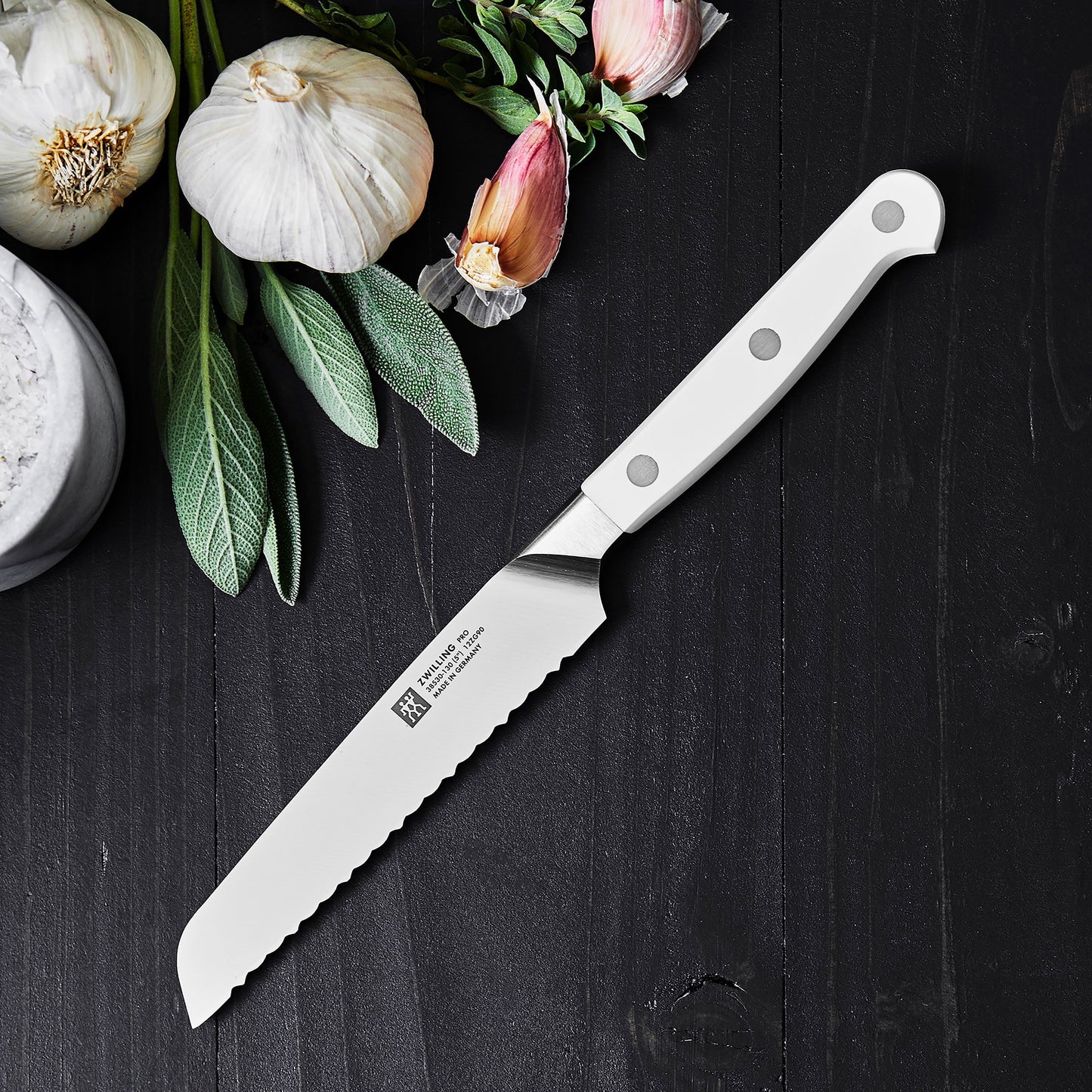 Zwilling Pro Le Blanc 5" Serrated Utility Knife
