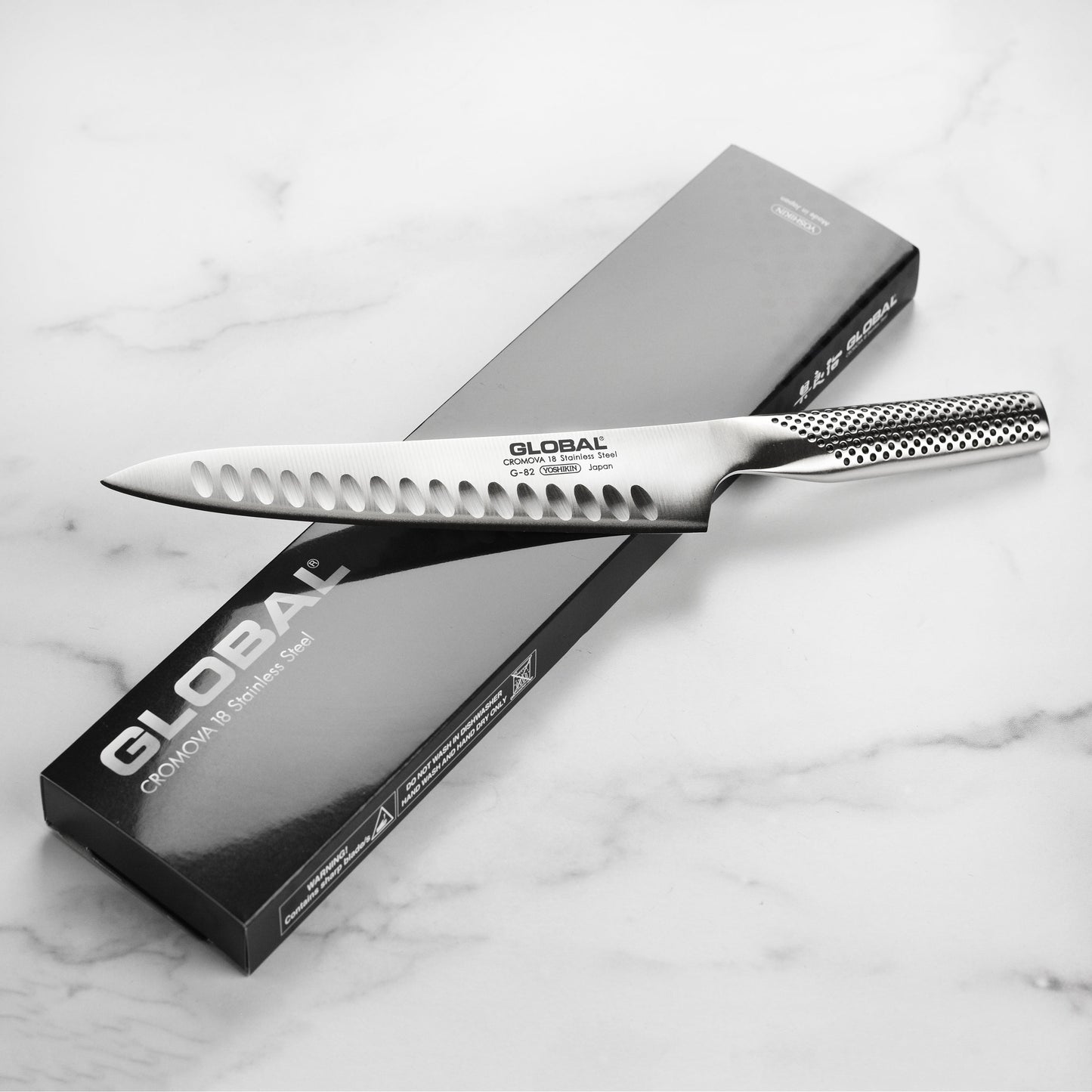 Global 8" Hollow Edge Carving Knife