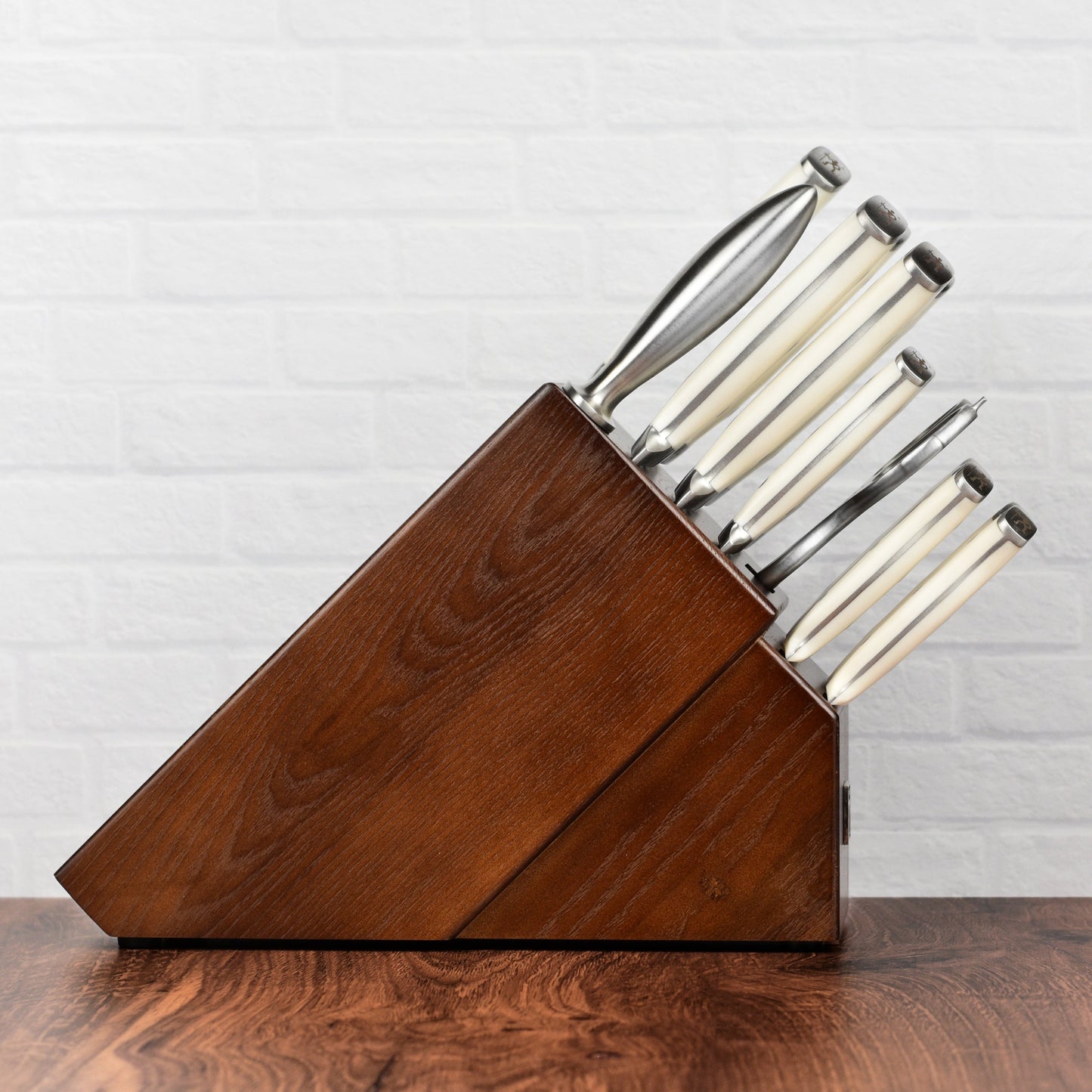 Henckels Forged Accent 16 Piece Off-White Knife Block Set