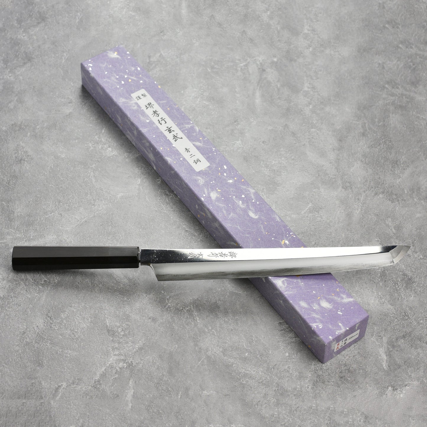 Takayuki x Itsuo Doi Genbu Aogami #2 Single-Bevel 11.8" Sakimaru Takohiki with Saya