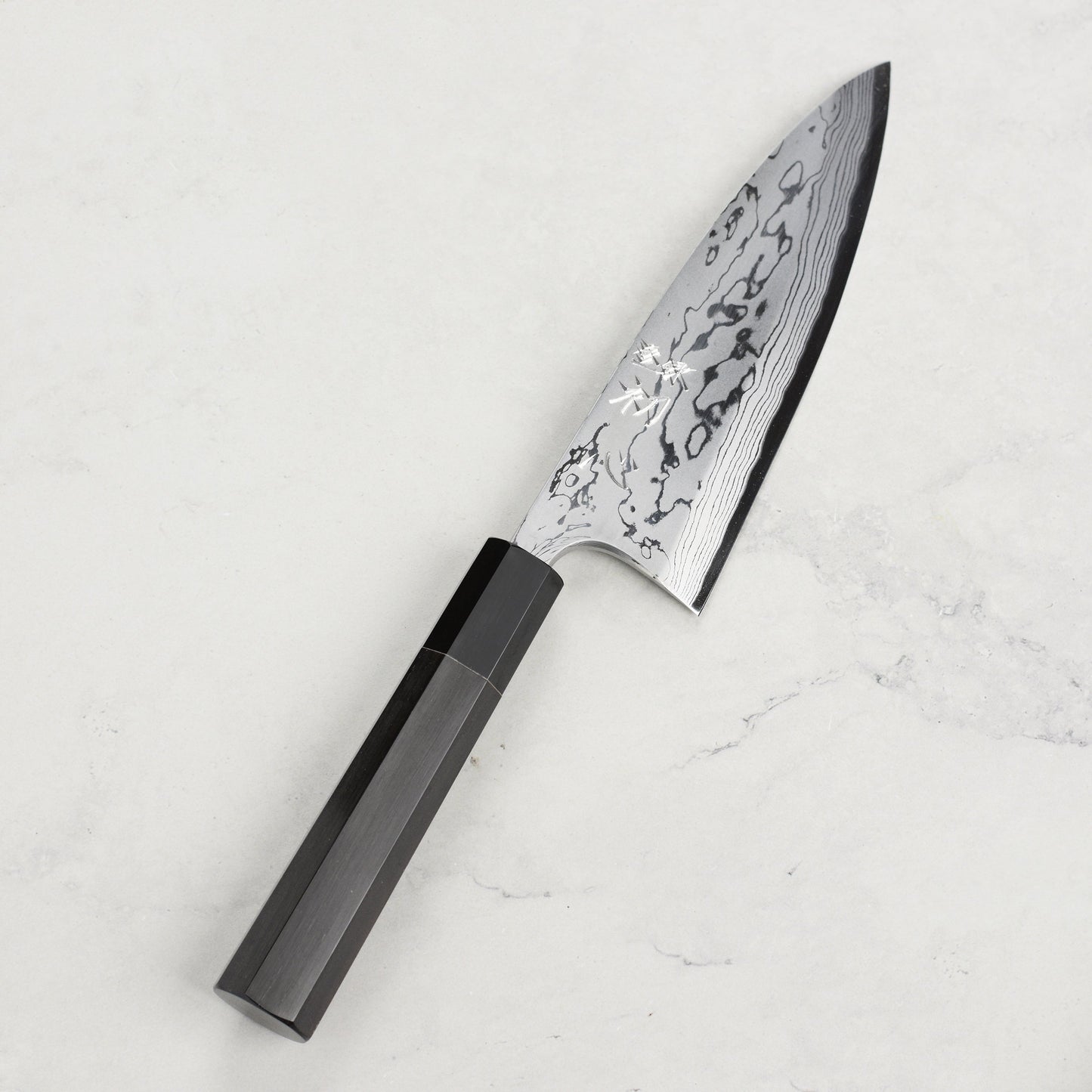 Hatsukokoro x Yauji Aogami #2 Damascus 6.5" Single Bevel Deba