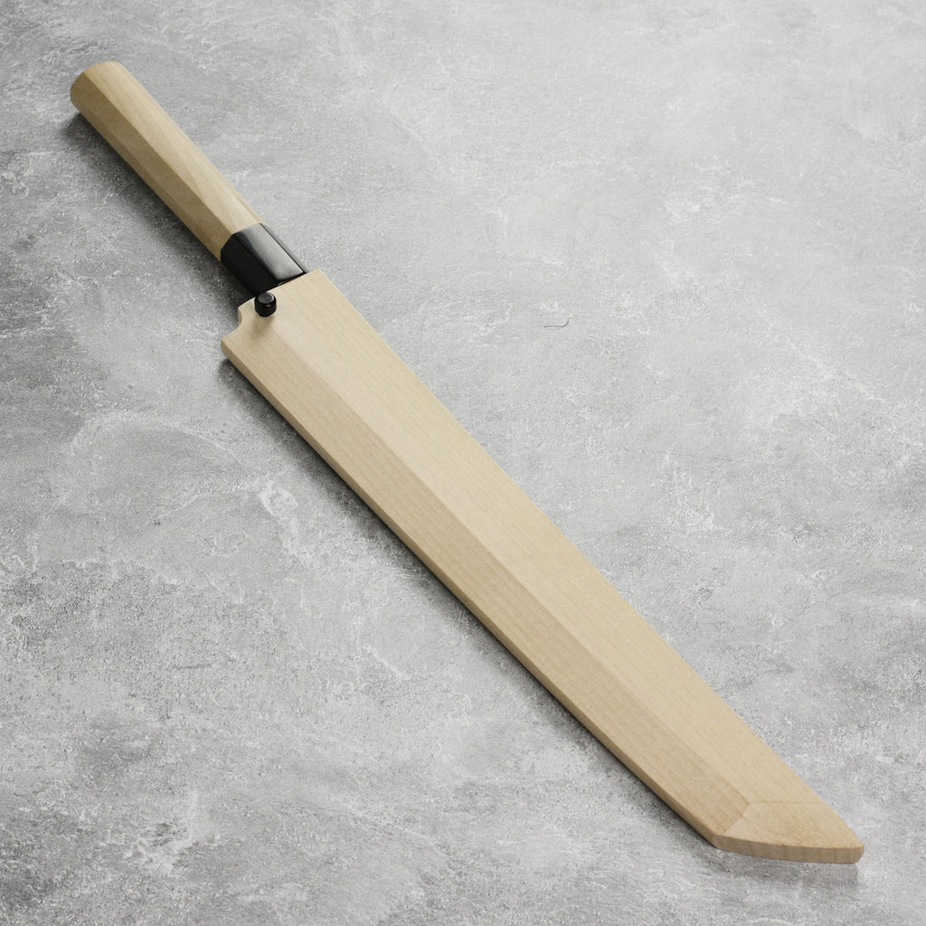 Ittetsu x Tanaka Shirogami #2 Single Bevel 10.6" Sakimaru Takohiki with Saya