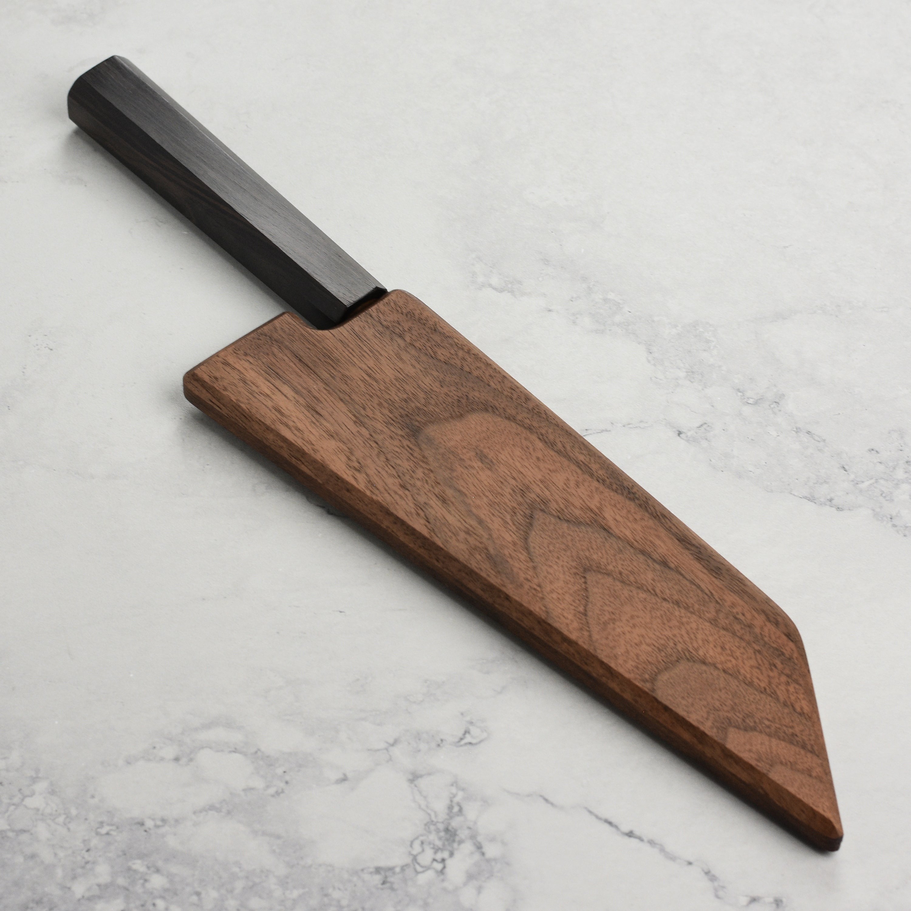 Walnut Magnetic Saya for 7" Bunka Knife