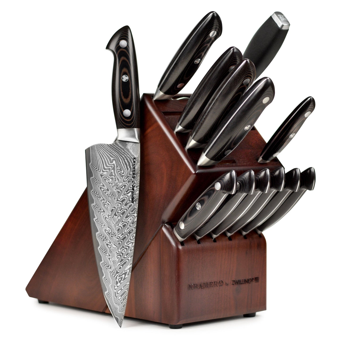 Kramer Stainless Damascus 14 Piece Knife Block Set