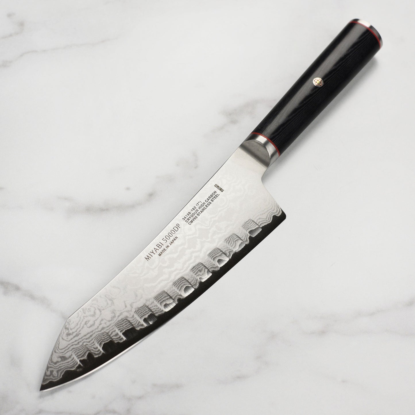 Miyabi Kaizen 7" Hollow Edge Rocking Santoku Knife