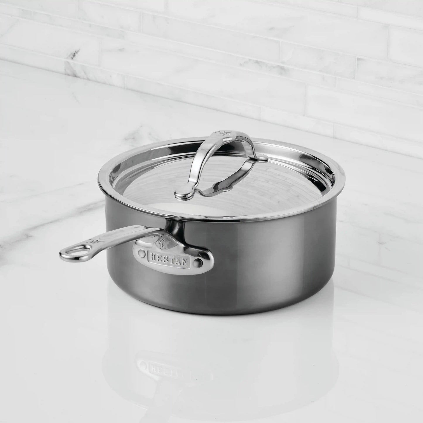 Hestan NanoBond 2-quart Titanium Stainless Steel Saucepan