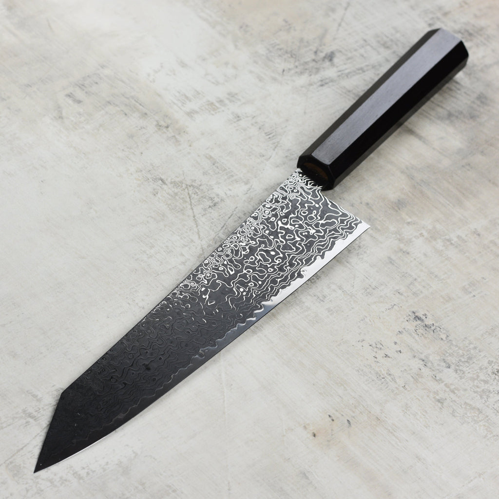 Hatsukokoro Ryuhyo SG2 Kurozome Damascus 9.4" Kiritsuke Gyuto
