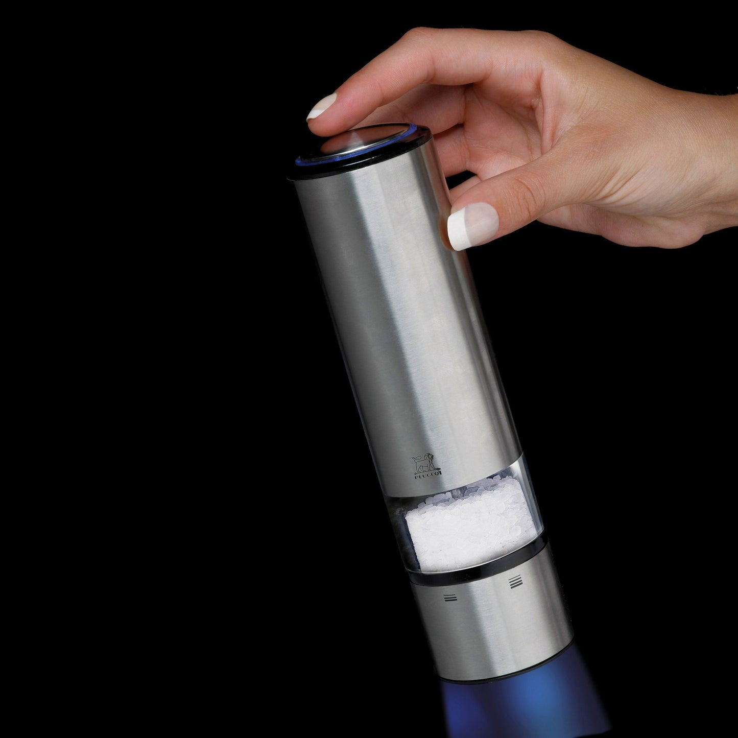 Peugeot Elis Sense 8" Stainless Steel Electric Salt Mill