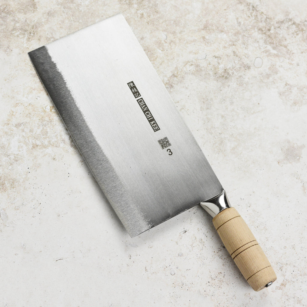 CCK Slicer 9" Carbon Steel Chinese Cleaver, Polished