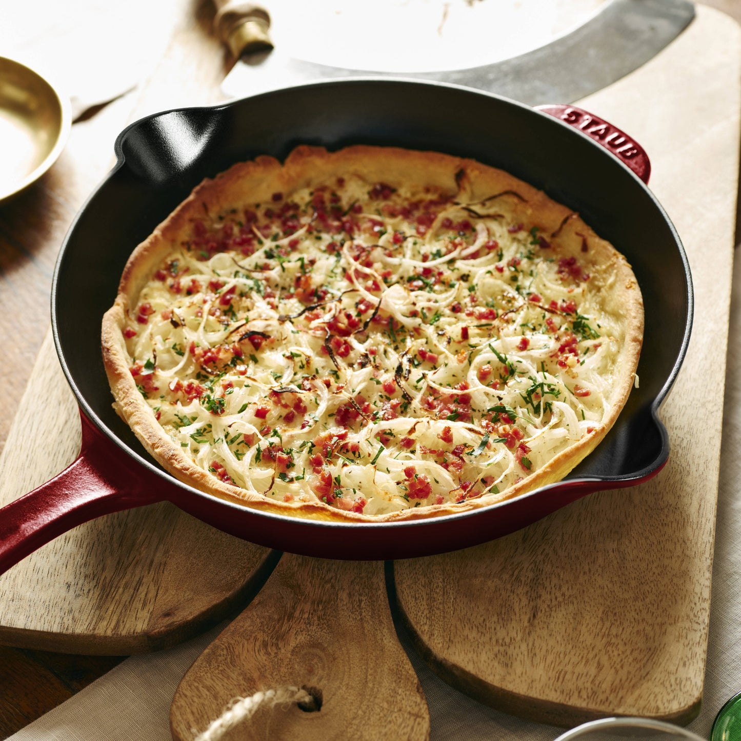Staub 11" Grenadine Cast Iron Deep Traditional Skillet