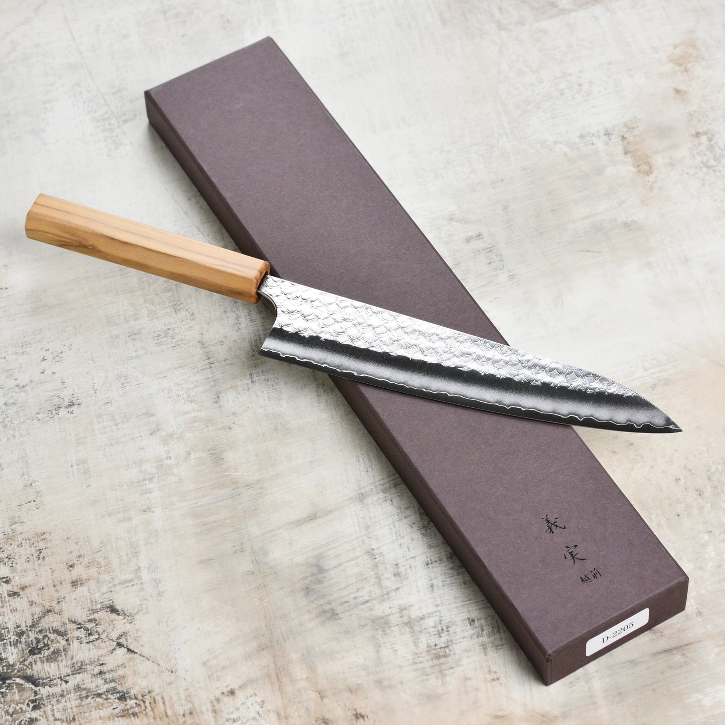 Yoshimi Kato Minamo SG2 8.25" Gyuto, Olivewood