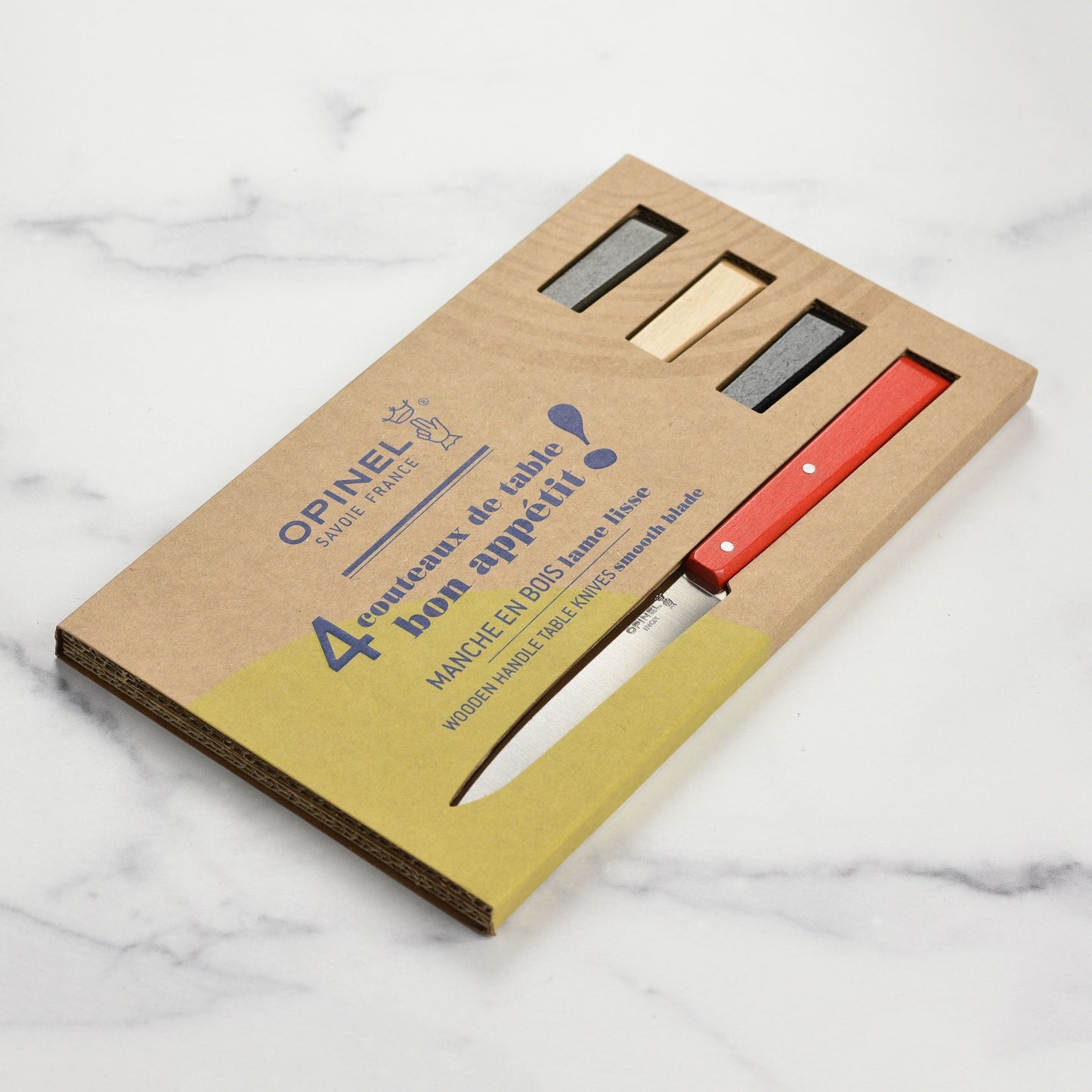 Opinel 4 Piece Loft Colors Steak Knife Set