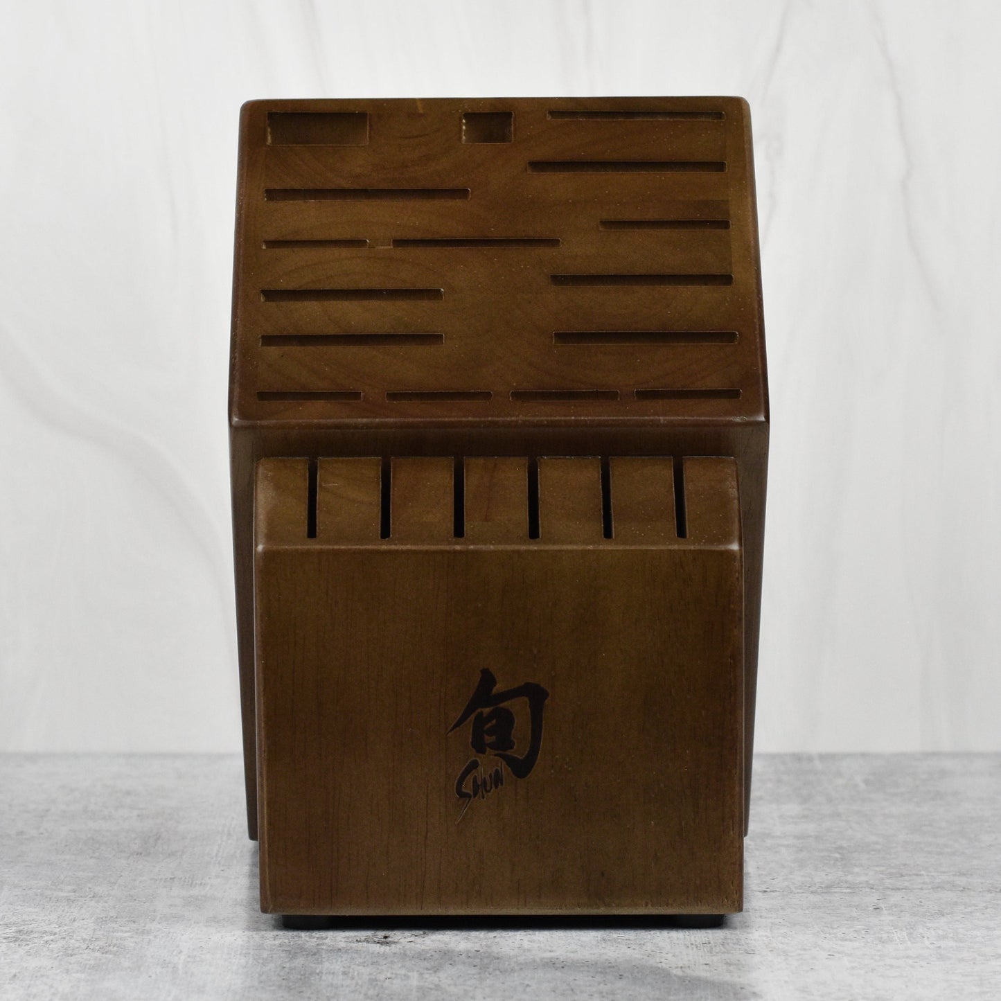 Shun 22 Slot Knife Block, Walnut Finish