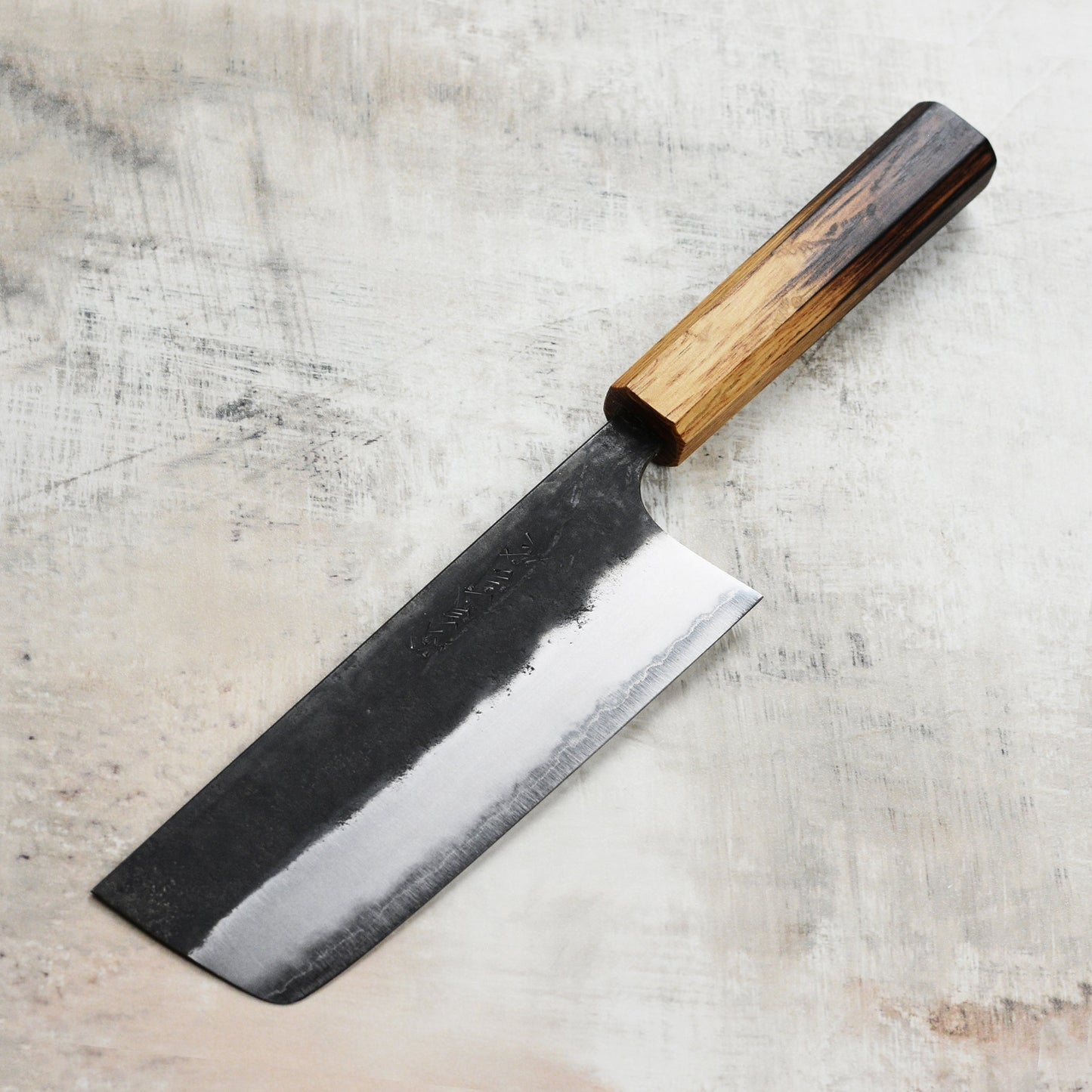 Matsubara Shirogami #1 Kurouchi Stainless Clad 6.5" Nakiri