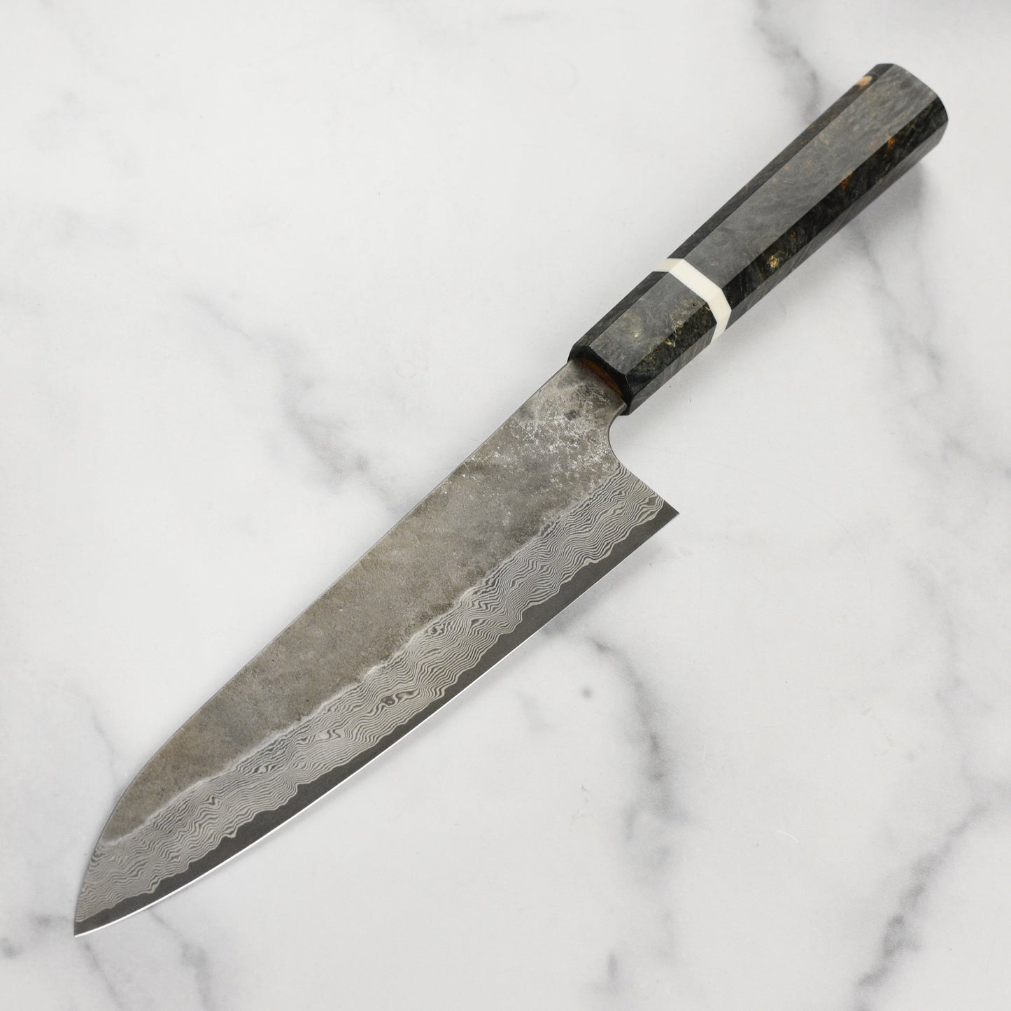 Nigara Ginsan Kurozome Damascus 8.25" Gyuto