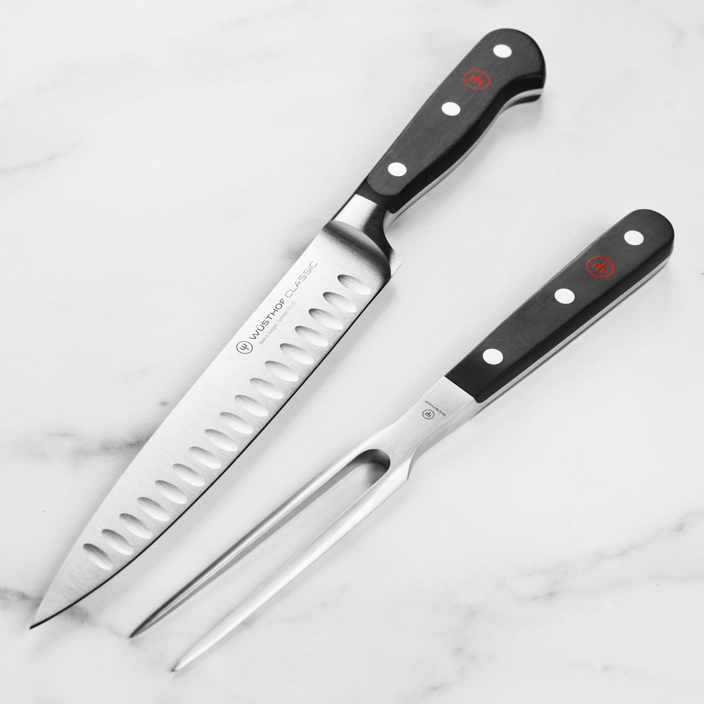 Wusthof Classic 2 Piece Hollow Edge Carving Set