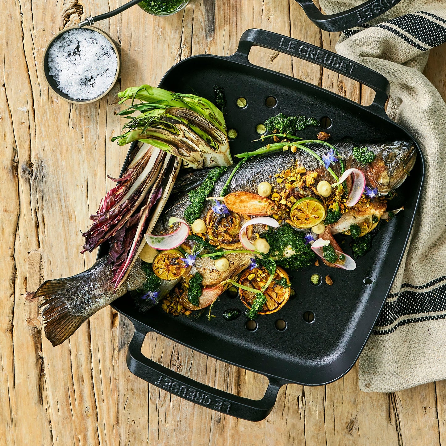 Le Creuset Alpine Outdoor Cast Iron 12" Square Grill Basket