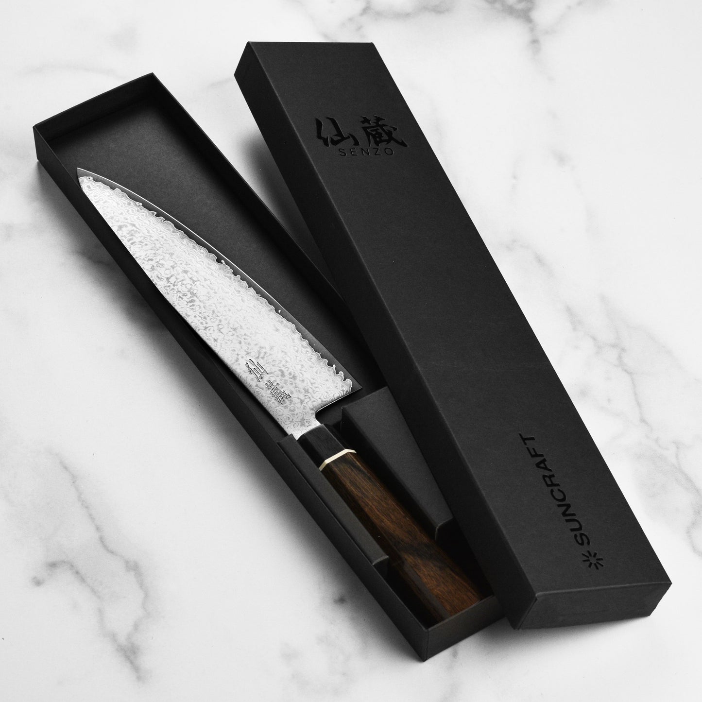 Senzo Black Damascus 8" Chef's Knife