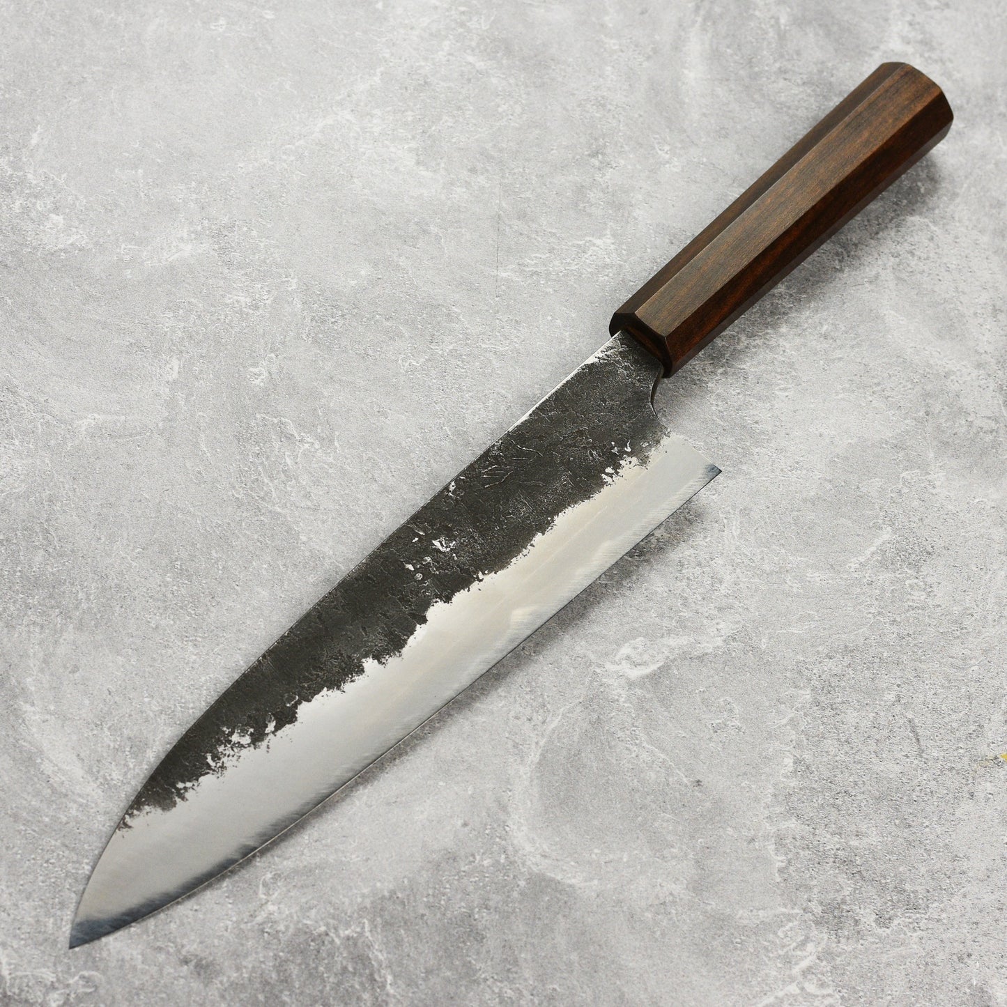 Mazaki Shirogami #2 Kurouchi Nashiji 9.4" Gyuto