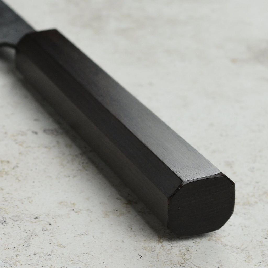 Hatsukokoro Kurogane Aogami #2 Kurouchi 8.25" Kiritsuke Gyuto, Ebony