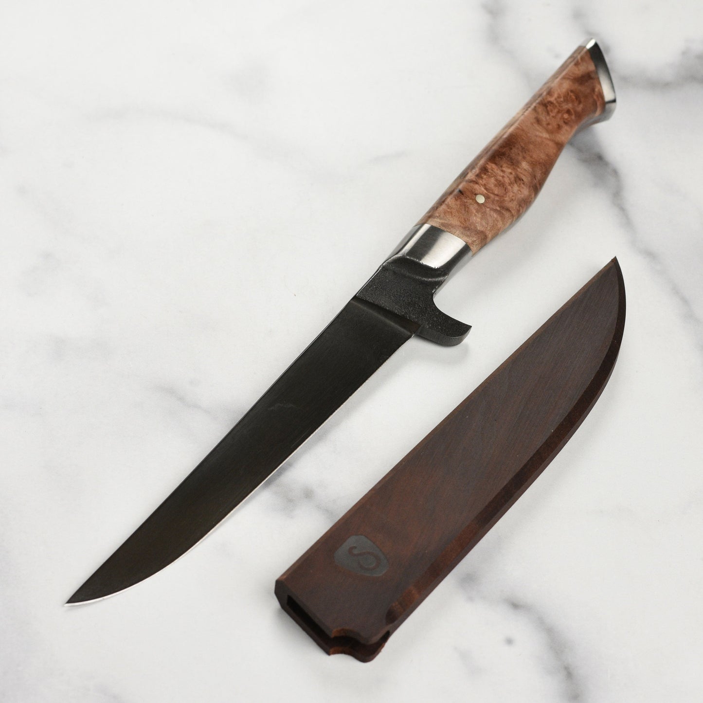 Steelport Carbon Steel 6" Boning Knife with Oregon Maple Magnetic Sheath
