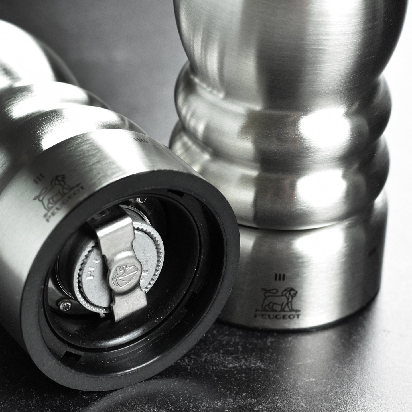 Peugeot Paris Stainless Steel 8.75" u'Select Salt & Pepper Mill Set