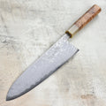 Shiro Kamo Shirogami #2 Damascus 9.4" Gyuto