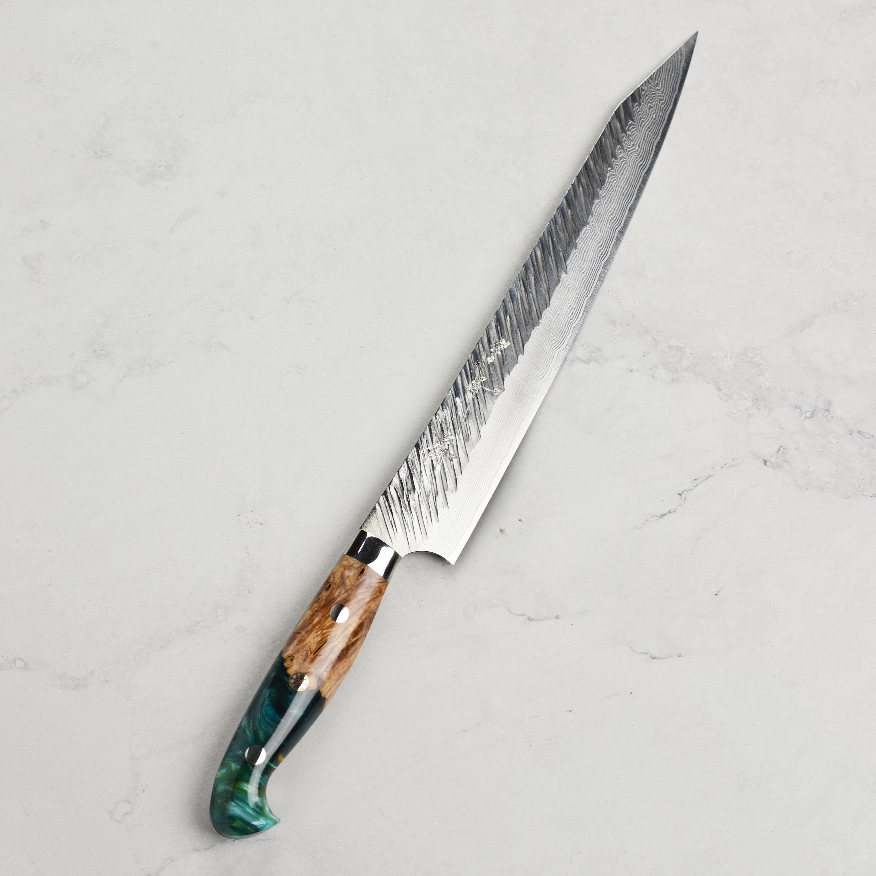 Kurosaki Fujin Forged SG2 Damascus 9.4" Sujihiki with Saya
