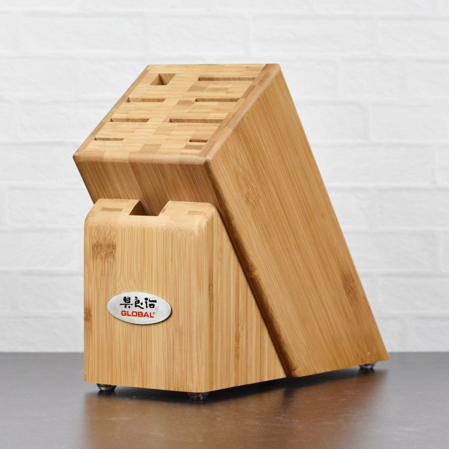 Global 10 Piece Bamboo Knife Block Set