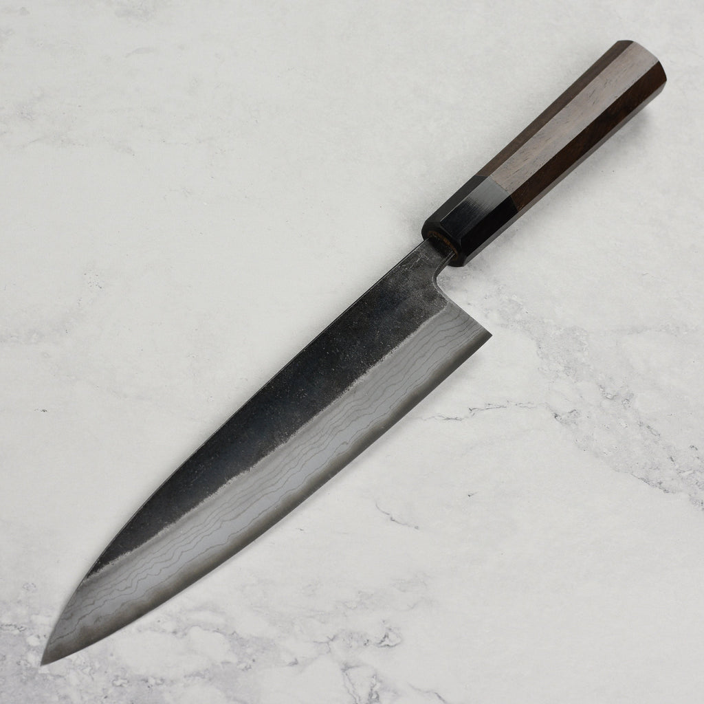 Hatsukokoro Kumokage Aogami Kurouchi Damascus 9.4" Gyuto