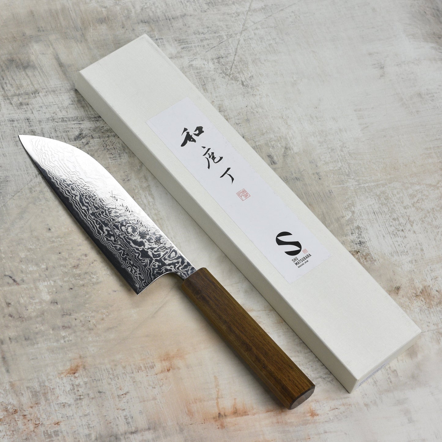 Matsubara Ginsan Damascus 6.7" Santoku