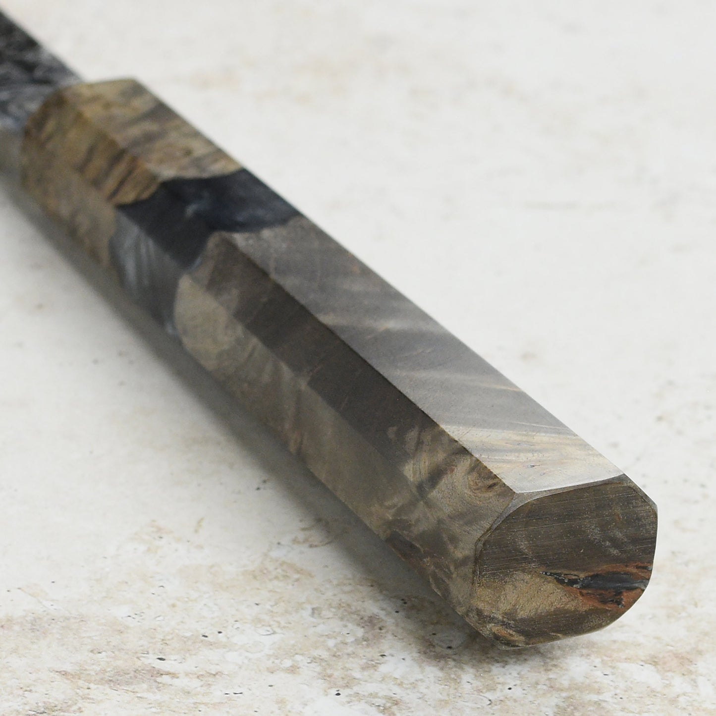 Hatsukokoro Ryuhyo SG2 Damascus 8.25" Gyuto, Stabilized Birch
