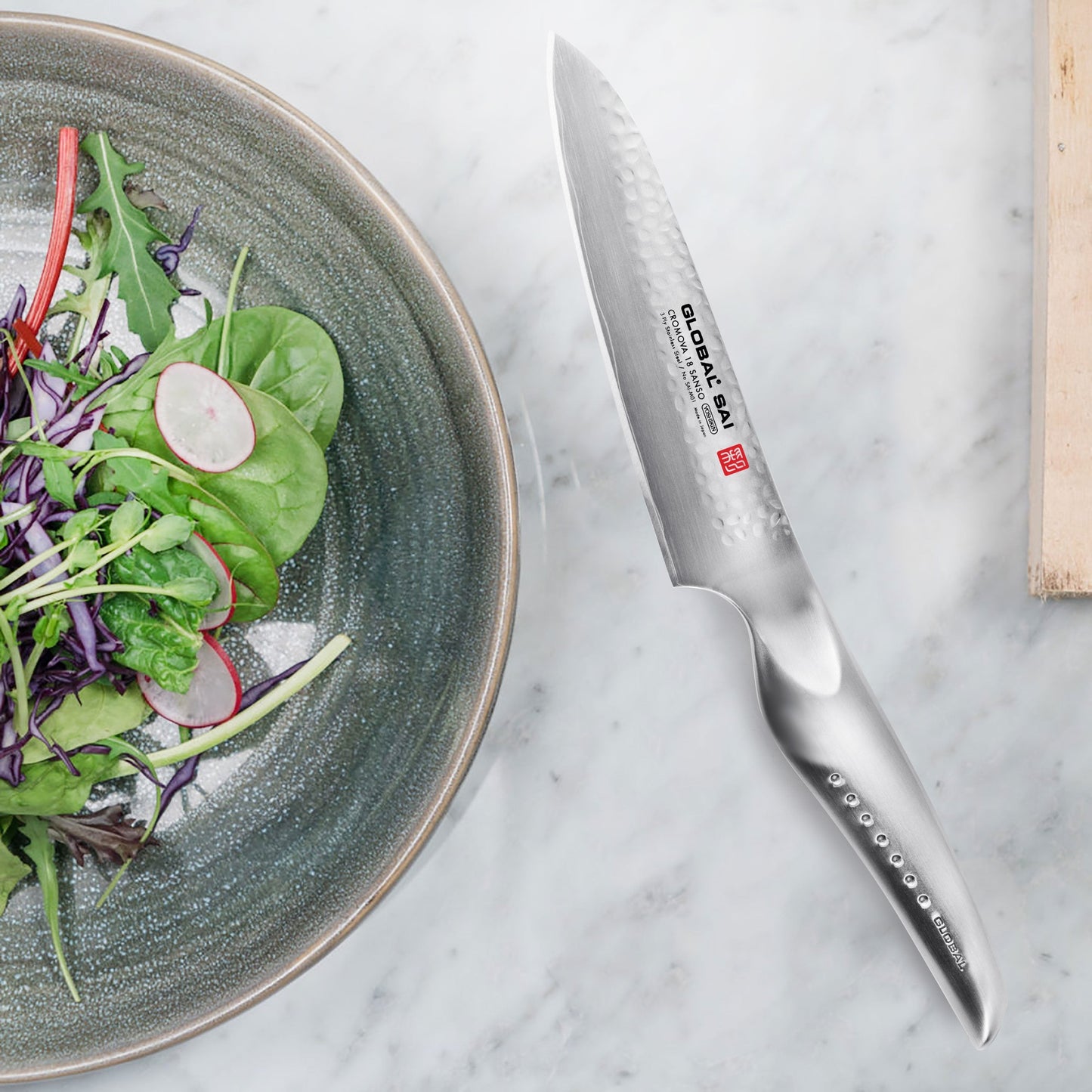 Global Sai 5 Piece Magnetic Knife Block Set